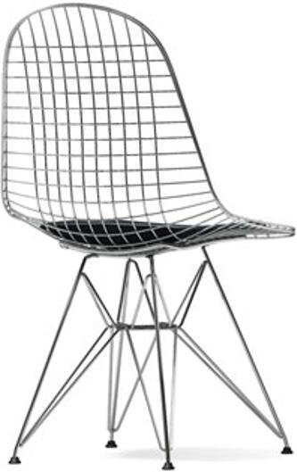 Vitra Wire Chair Dkr 5 aus lackiertem Stahl in Schwarz - Bild 1