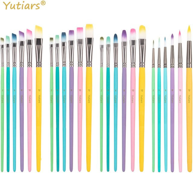 6-teiliges Pinselset der Künstlerserie in Multicolour für Acryl, Öl, Aquarell und Gouache - Bild 1