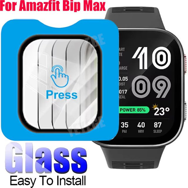 Displayschutz Glas für Amazfit Bip Max, transparent - Bild 1