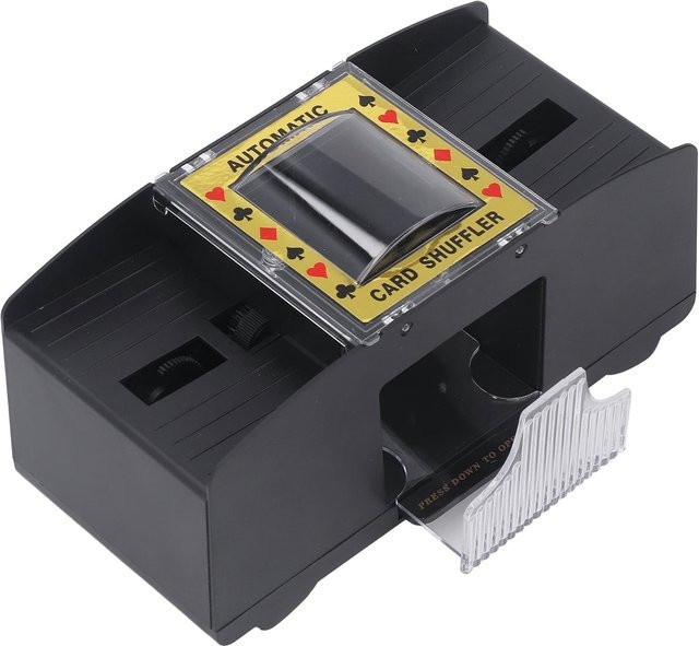ZY-Sport-N Automatische Elektrische Poker-Mischmaschine, Batteriebetrieben, black - Bild 1