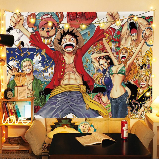 Anime One Piece Ruffy Wandbehang aus Textil in Multicolour zur Zimmerdekoration - Bild 1