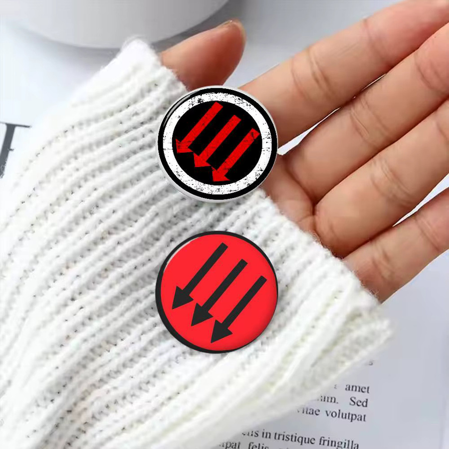 Kayou Antifa Anti-Faschistische Anstecknadeln aus Metall in Multicolour, runde Button-Pins mit abstrakten Motiven für dich - Bild 4