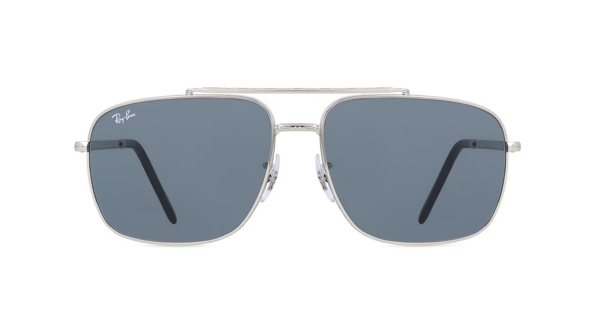 Ray-Ban RB3796 Sonnenbrille Vollrand, Quadratisch, Metall, Unisex, Silber - Bild 1