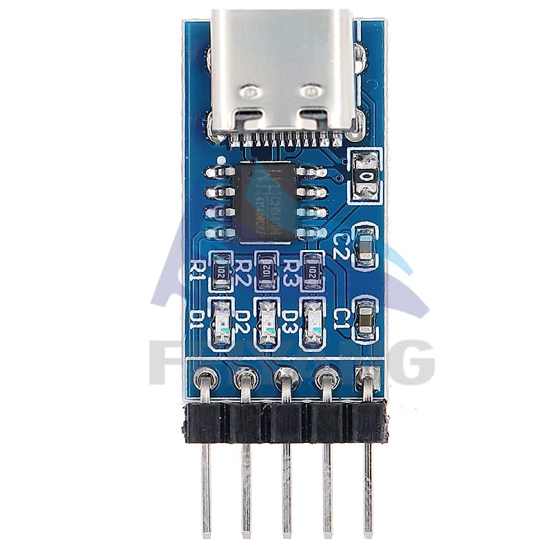 SAMIROB USB-C zu TTL Serieller Port CH340N Modul in Blau für MCU Upgrade und Download - Bild 3