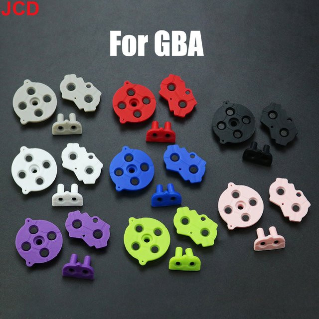 Jcd Silikon Leitfähige Knöpfe und D-Pad Set für GBA Spielkonsole in Bunt und Grau - Bild 1