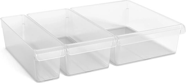 Rotho Kühlschrankorganizer-Set Loft 3, 3-teilig, transparent - Bild 1