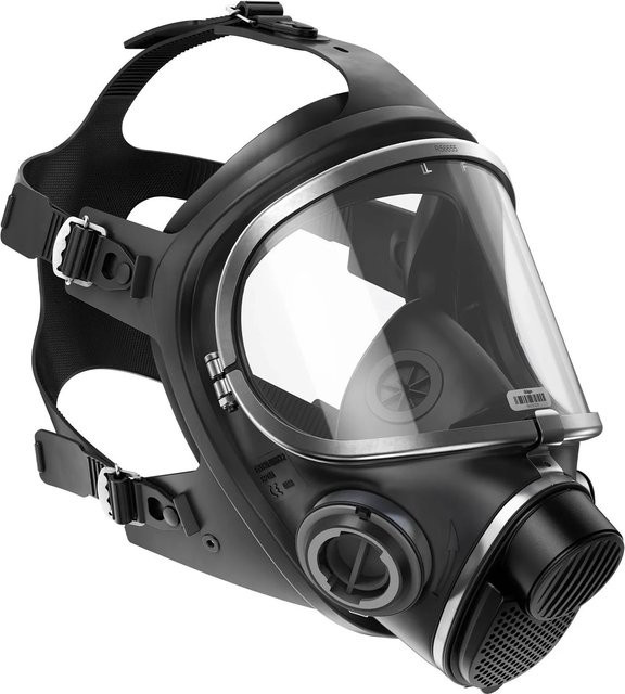 Dräger Atemschutz-Vollmaske X-plore 5500 in Schwarz mit EPDM-Material und Triplex-Technologie in Universalgröße (ohne Filter) - Bild 1