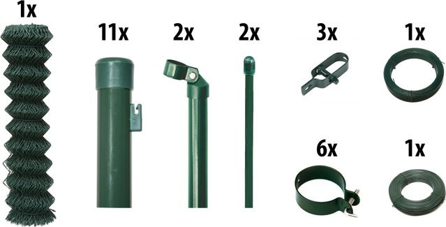 Floraworld Maschendraht-Set in Moosgrün, Höhe: 125 cm, Länge: 25 m - Bild 1