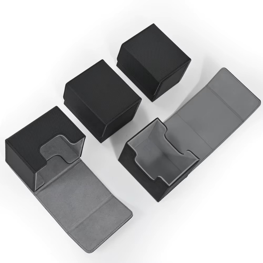 BANLOGA Kartenbox, 4er-Pack, PU-Leder, mit Magnetverschluss - Bild 2