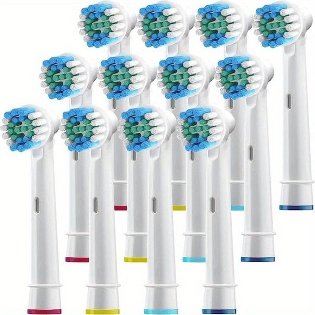 Ersatz-Zahnbürstenköpfe kompatibel mit Oral-B Braun, Farbe: Weiß, 4/12/16/20 Stück Packung - Bild 1