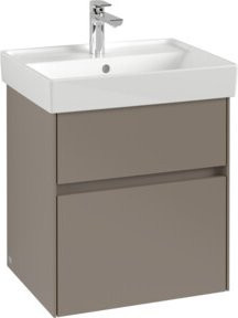 Villeroy & Boch Waschtischunterschrank Collaro in Black Oak, Wandhängend, B/H/T: 51 x 54,6 x 41,4 cm - Bild 1