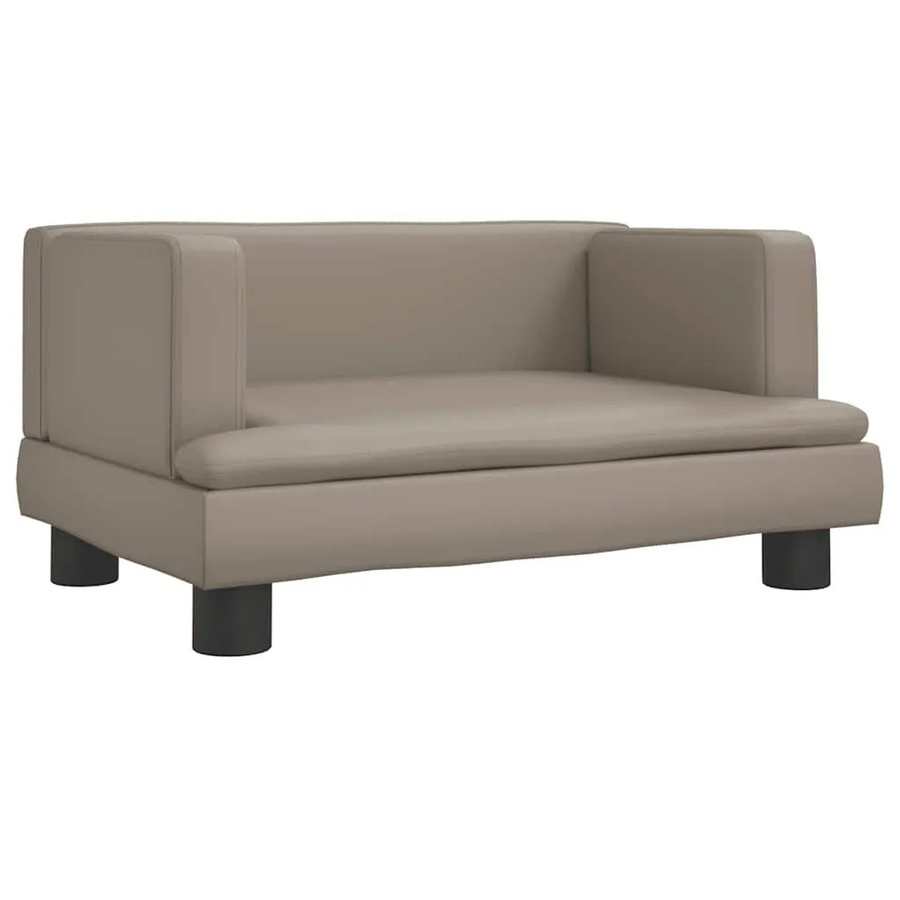 vidaXL Hundebett Sofa aus Kunstleder in Cappuccino-Braun, B/T/H: 60 x 40 x 30 cm - Bild 2