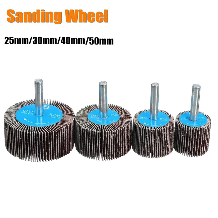 Vibratite Schleiflamellenscheibe Bit für Drehwerkzeuge und Polierwerkzeuge, Körnung 80, Farbe Braun, Durchmesser: 25 mm bis 50 mm - Bild 3