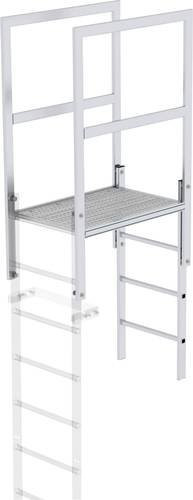 MUNK Günzburger Steigtechnik Attika-Überstieg aus Aluminium in Silber - Bild 1