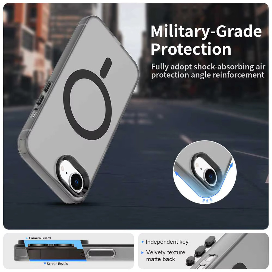 Magnetische transparente Hülle für Apple iPhone 17e und iPhone 17 Pro Max mit Unterstützung für kabelloses Laden - Bild 4