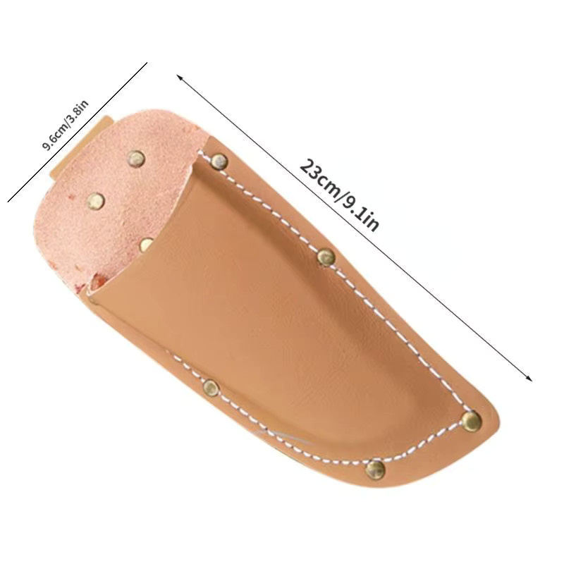 Professionelle Gartenschutztasche aus PU-Leder für Gartenscheren in Rot - Bild 2