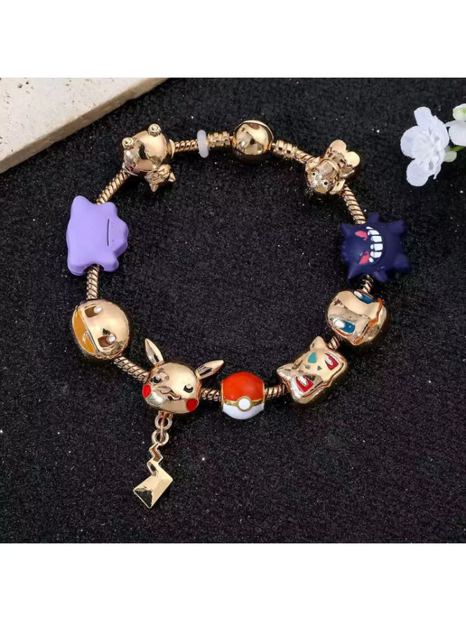 Bandai Armband, Pokémon Eevee, Perle, Metall, Bunt, Unisex - Bild 3