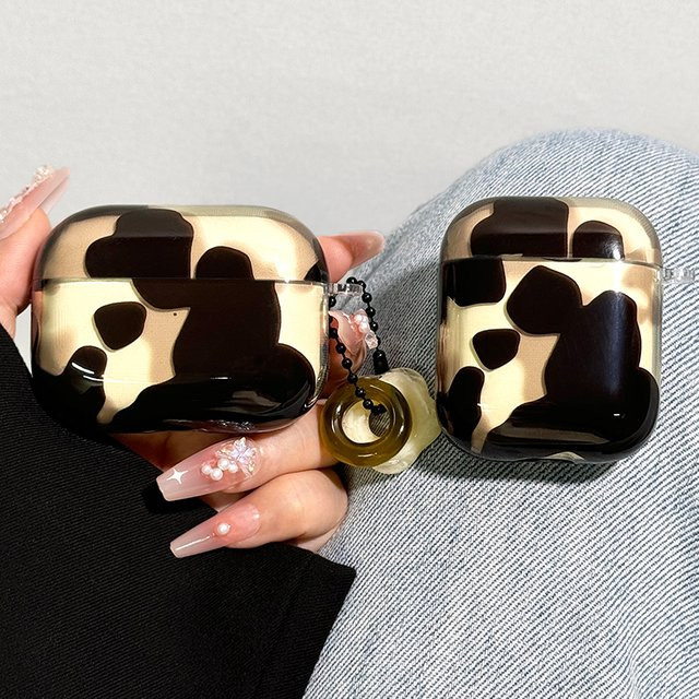 Creative Color Collision Achat Render Kopfhörerhülle für Apple AirPods 1, 2, 3, 4 und Pro 2 in Schwarz Weiß Multicolour - Bild 1