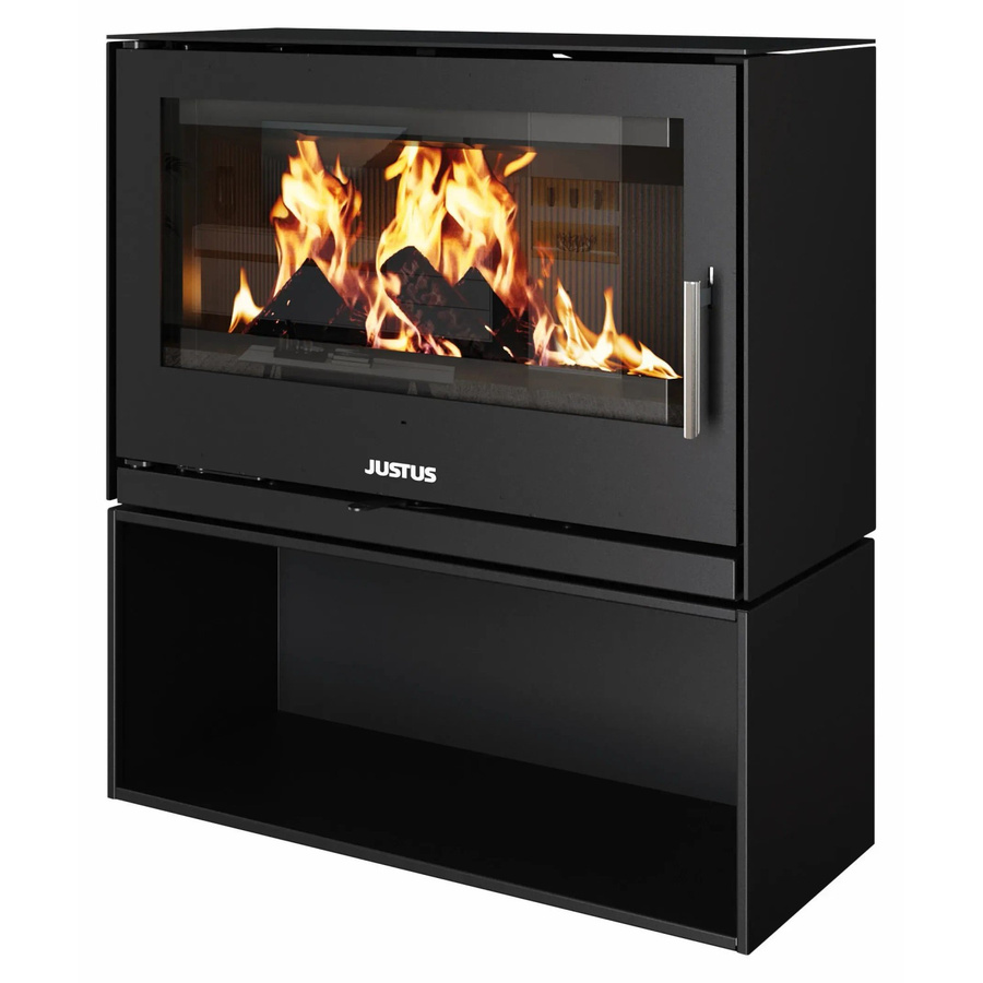 Justus Dias XL Kaminofen aus Stahl in Schwarz mit 8 kW Leistung - Bild 2