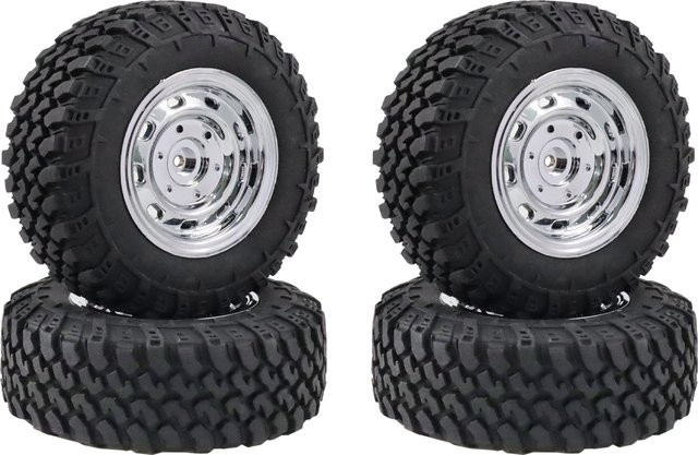 5mm Hex MN99S Gummi-RC-Räder, Offroad-Auto-Upgrade, Hochleistungs-RC-Reifen - Bild 1