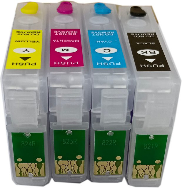 Epson T0711-T0714 Nachfüllbare Tintenpatrone Multicolor für Stylus S20 S21 SX100 SX110 SX105 SX115 SX200 SX205 SX209 SX210 Inkjet-Drucker - Bild 1