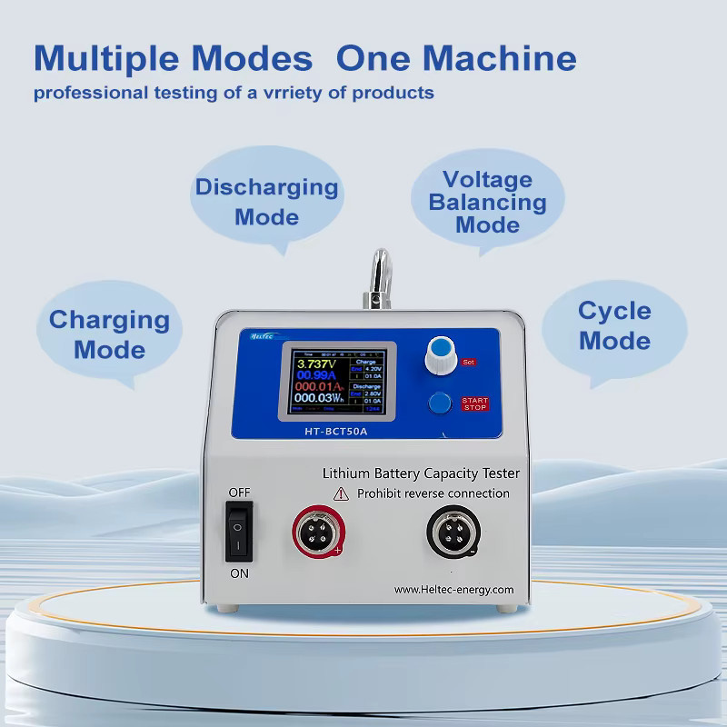 Heltecbms HT-BCT50A Lithium-Batterie-Kapazitätstester für LFP NCM LTO Einzelzellen, Lade- und Entladetester 0,3-5V, 0,5-50A, Kapazitätsanalysator bis 2000Ah - Bild 2
