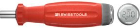 PB Swiss Tools Drehmoment-Schraubendreher mit Digitalanzeige und D-6,3-Bitaufnahme in Rot, 200 cN·m - Bild 1
