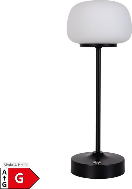 Näve PINA LED Akku-Tischleuchte, Schwarz, Höhe: 30 cm, Durchmesser: 10,5 cm - Bild 1