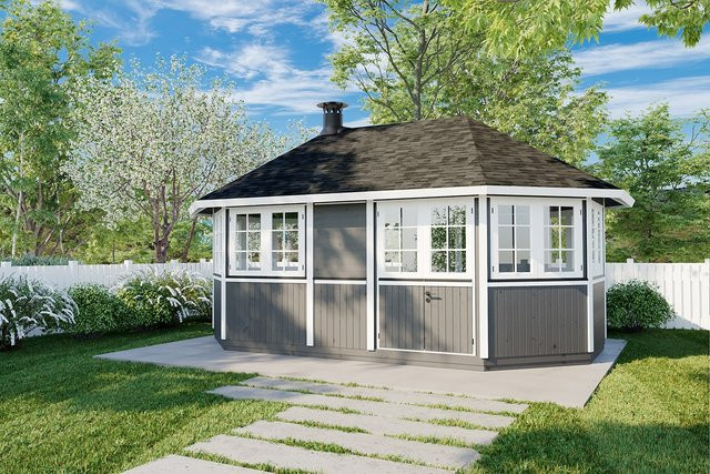 Grillpavillon Albatros XL aus Holz mit Grillfunktion B/T: 500 x 300 cm - Bild 1