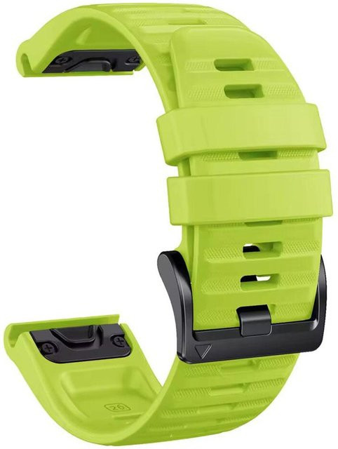 MY-CASE Uhrenarmband Silikon, QuickFit, 26mm, Gelb, Unisex - Bild 1
