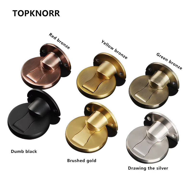 TOP KNORR Magnetischer Türstopper aus Edelstahl 304 in Silber gebürstet für eine unsichtbare Kollisionsschutz-Lösung ohne Bohren - Bild 2