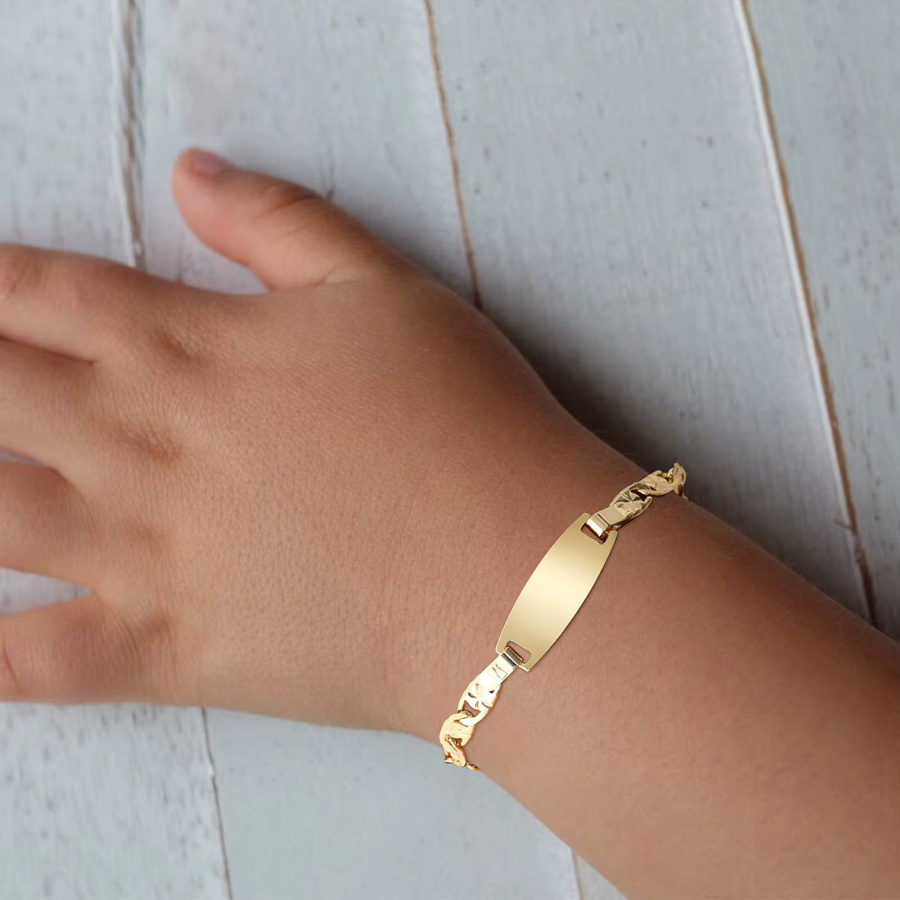 Vnox Armband, Messing, Gold, Kinder - Bild 1