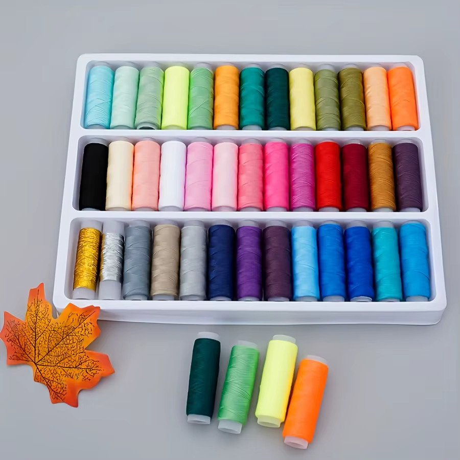 Hochfestes Polyester-Nähgarn in Mehrfarben für DIY-Nähen und Basteln - Bild 2
