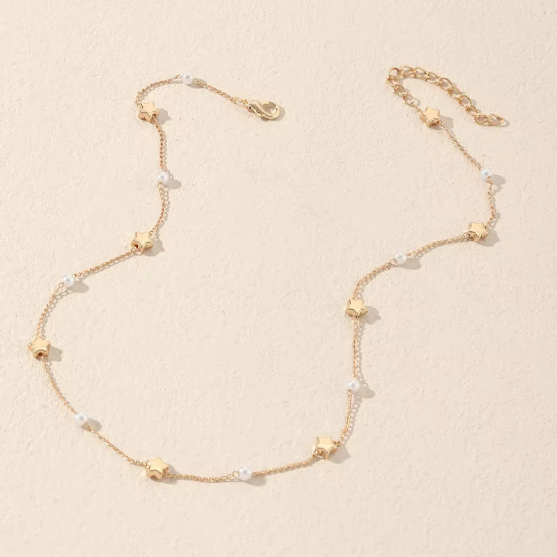 Perlenkette mit Sternanhänger, Damen - Bild 2