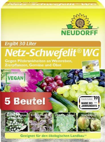 Neudorff Netz-Schwefelit Spritzpulver gegen Pilzkrankheiten bei Obst, Gemüse und Zierpflanzen, 75 g - Bild 1