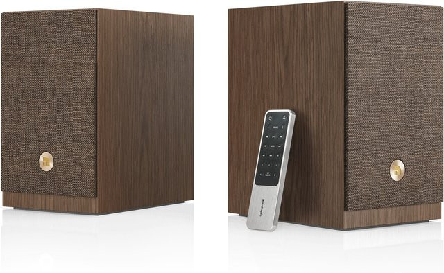 Audio Pro A28 W Streaming-Lautsprecher Paar in Nussbaum mit Wi-Fi, Bluetooth und optischem Anschluss - Bild 1