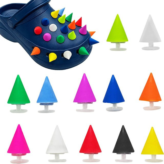Potdemiel Nieten Kleine Kegel, PVC, Armbänder, Schuhzubehör - Bild 1
