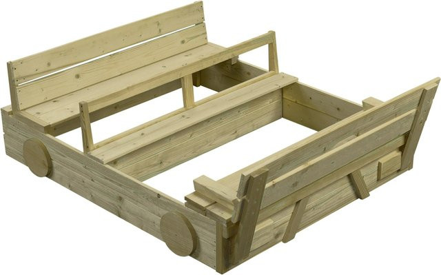 SwingKing Sandkasten Auto aus Holz B/T: 120 x 100 cm - Bild 1