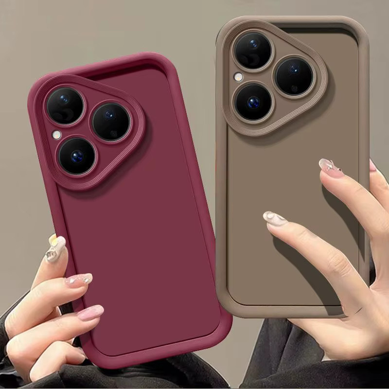 Matte Handyhülle für Huawei Pura 70 Pro, Pura 70 Ultra, Pura 80 Pro und P80 Ultra in Schwarz mit angenehmem Hautgefühl - Bild 3