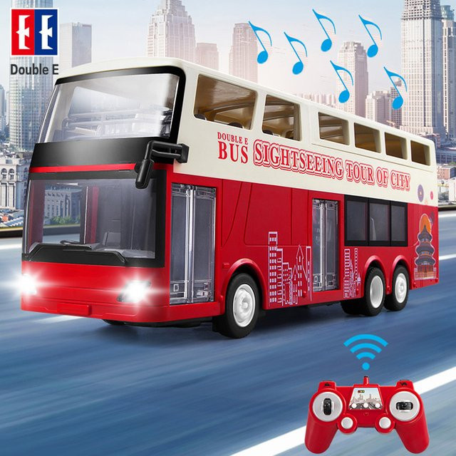 Double E E640 RC Bus Doppeldecker Sightseeing, RC Auto, 1:18, mit Sound und Licht - Bild 1