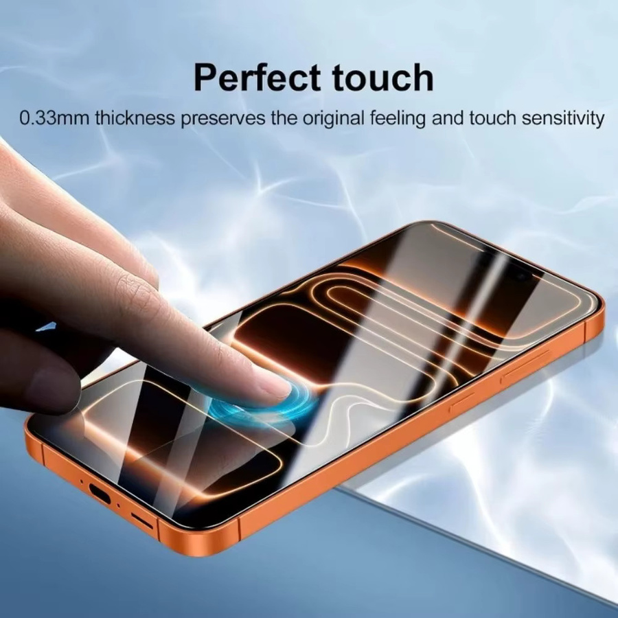 SnakeGlass 3er-Pack Hochtransparente Displayschutzfolie aus Glas für iPhone 17 16 15 Pro Max 16e 17e Air 14 13 12 11 Pro 15 14 Plus mit Ein-Klick-Installation - Bild 3