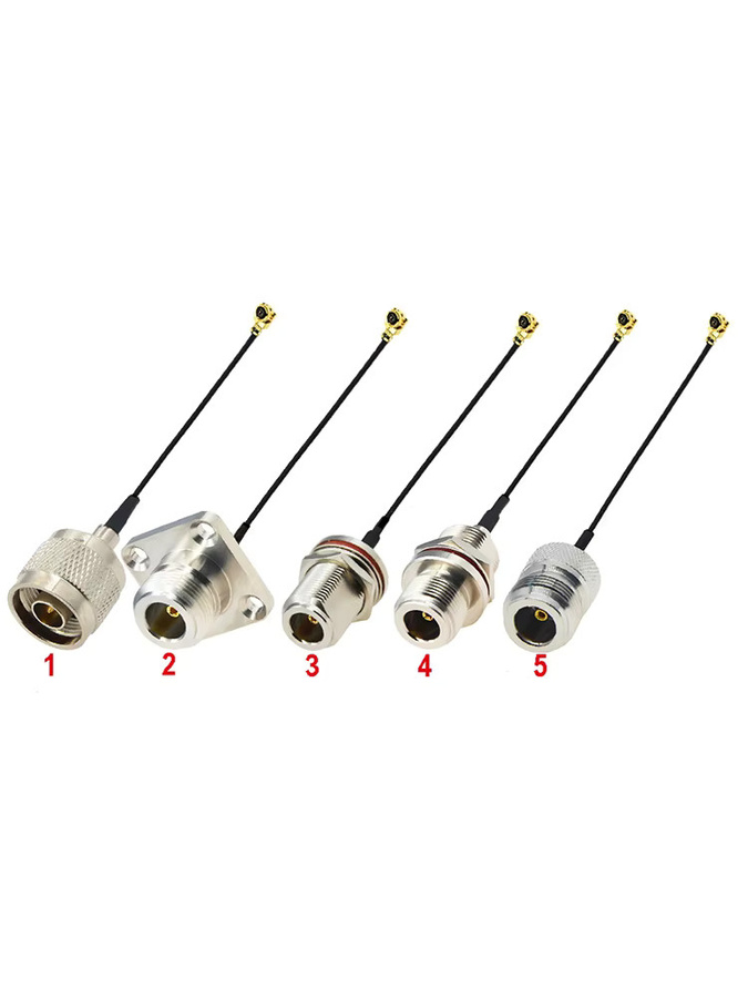 BEVOTOP Koaxialkabel-Verlängerungskabel N-Stecker auf U.FL/IPX-1/MHF-3 Buchse für WLAN-Antenne, Farbe: Silber - Bild 1