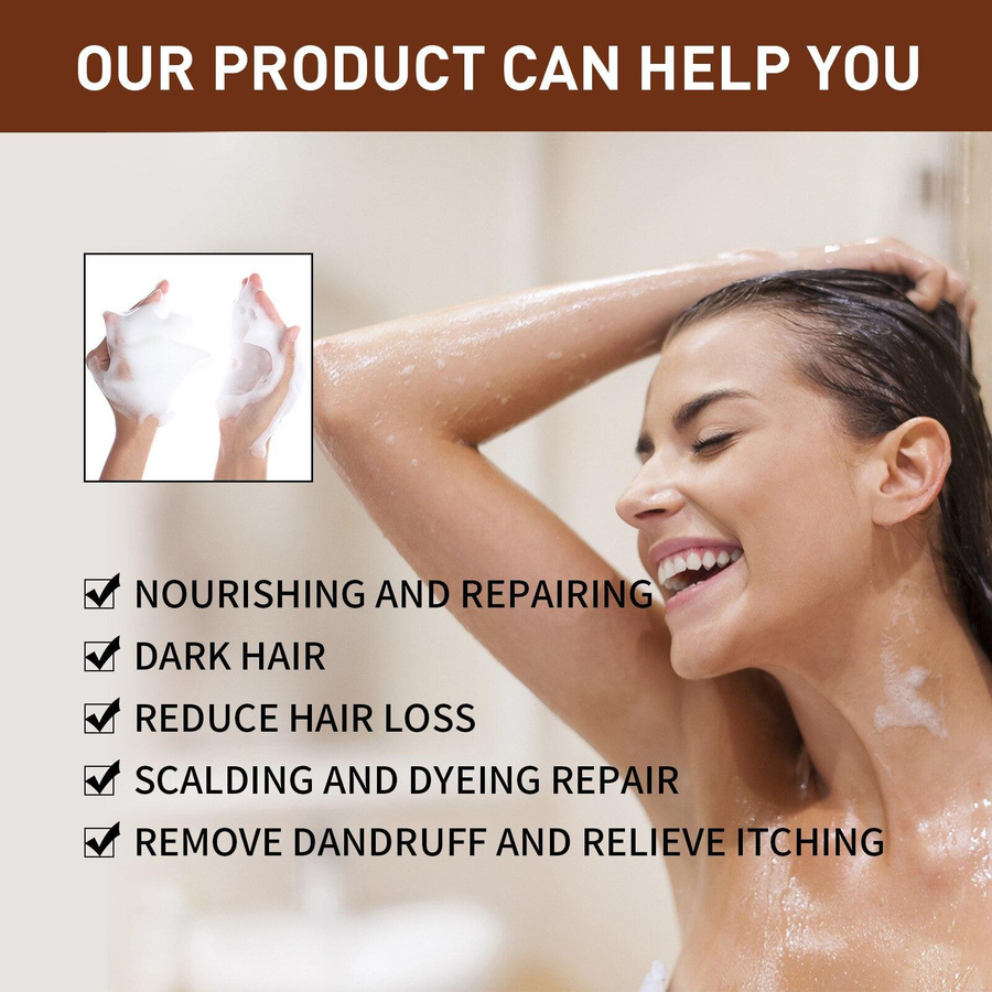 Liuxinyu Haarverdunkelungs-Shampoo, Damen, alle Haartypen - Bild 4