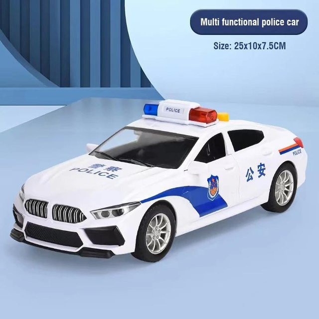 Polizeimodell Trägheitsauto Diecast, Licht und Ton, ab 3 Jahre - Bild 1