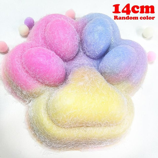 Discover Intime Katzenpfote Squishy Fidget Spielzeug, pink, 14cm - Bild 1