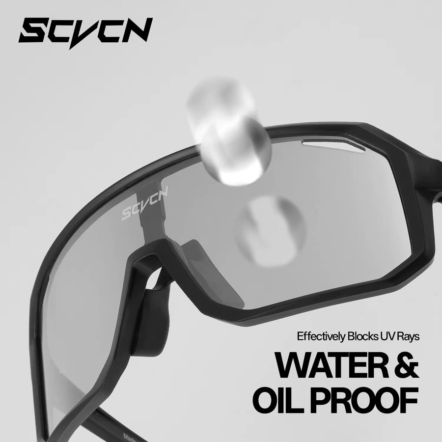 SCVCN Sportsonnenbrille, Unisex, Vollrand, Kunststoff - Bild 5