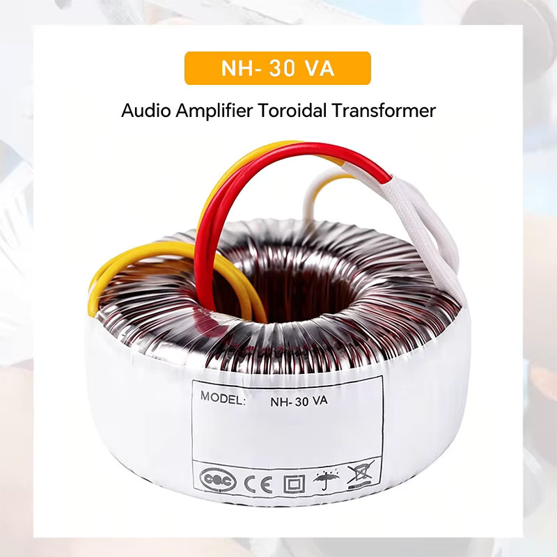 MANDONG 30VA Audio-Verstärker mit kundenspezifischem Ringkerntransformator und anpassbaren Wechselspannungsspezifikationen - Bild 1