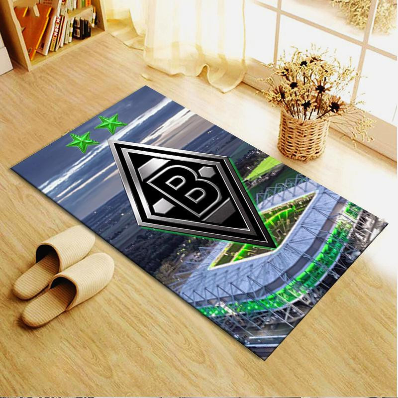 On My Love Home Borussia Teppich Modern Rechteck Rutschfest Waschbar B/B: 100 x 120 cm - Bild 3