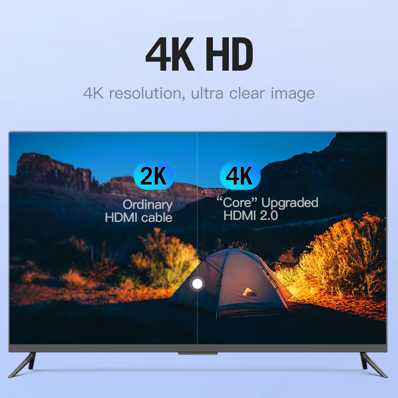 Vention High-Speed V2.0 HDMI-Kabel in Schwarz für 4K*2K, 3D und 1080P HD zur Verbindung von Monitor, Computer, TV, PS3/4 und Projektor - Bild 5