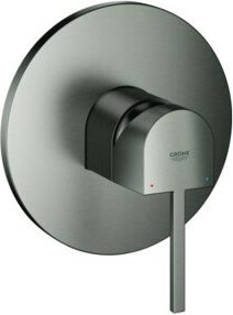 Grohe PLUS UP Brause-Einhebelmischer Fertigmontageset Wandmontage in Hard Graphite Gebürstet - Bild 1